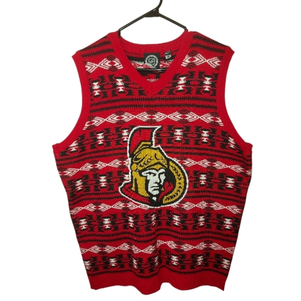 Ottawa Senators V Neck Knit Vest
